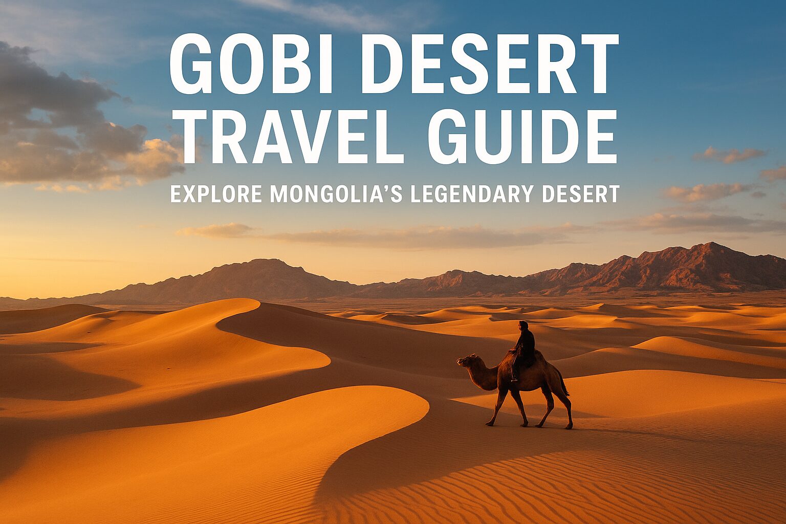 Gobi Desert travel Mongolia Khongor Sand Dunes